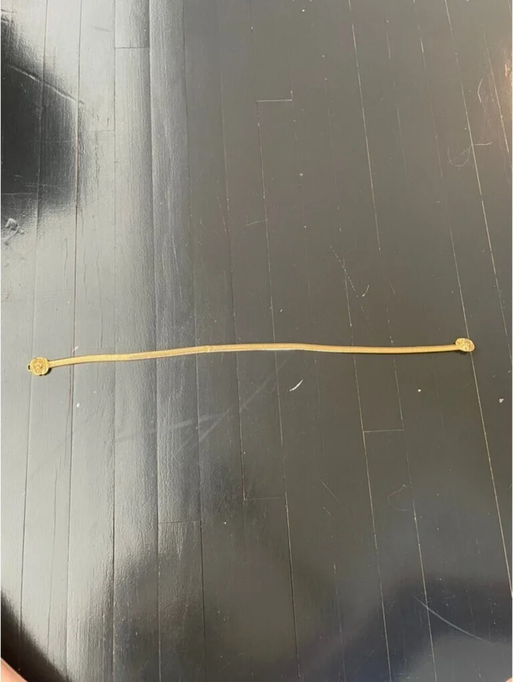 Vintage Gold Lion Head Stretch Snake Belt 24”